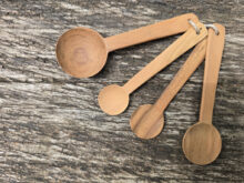 Holz Aprikosenholz-Messlöffel Set 4-tlg.