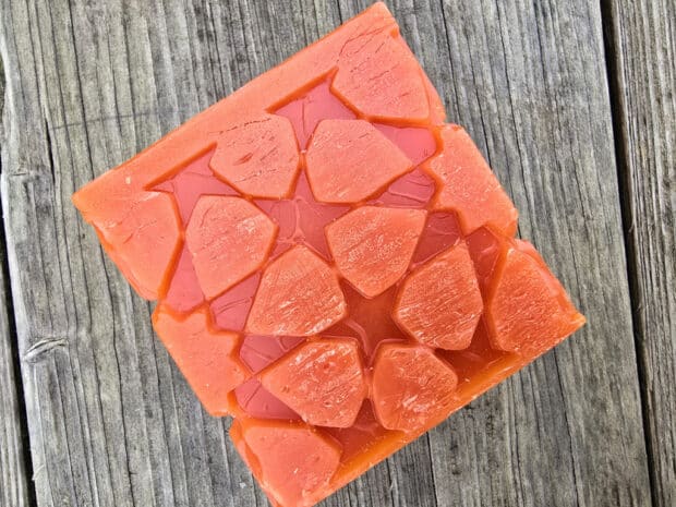 bougie "zécube" mandarine