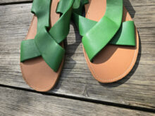 sandales en cuir (39/39 1/2)