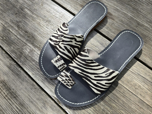sandales en cuir "flip-flops" (40 / 41)
