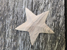 Holz Nussbaum-Stern S