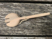 Holz Nussbaum-Salatbesteck 2-tlg.
